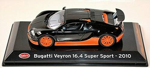 Bugatti Veyron 16.4 Super Sport 2010 black/orange 1/43IXO NEW+boxed FREE delivery 5570 instantwheels