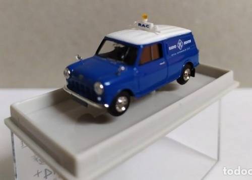 Austin Mini Van RAC Radio Rescue 1975 blue 1/87 Brekina NEW+boxed  #9147 instant wheels