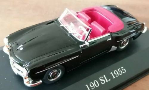 Mercedes-Benz 190SL  (W121) 1955 black 1/43 IXO NEW+boxed  #5397 instant wheels