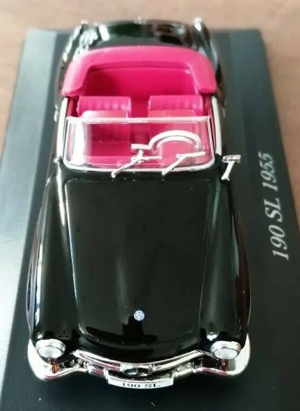 Mercedes-Benz 190SL  (W121) 1955 black 1/43 IXO NEW+boxed  #5397 instant wheels
