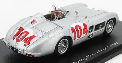 Mercedes-Benz 300SLR 1955 #104 Targa Florio Stirling Moss 1:43 Brumm NEW+boxed #5924 instant wheels