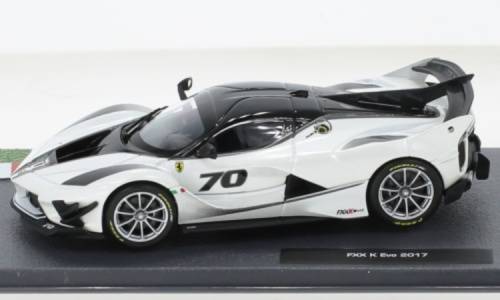 Ferrari FXX K EVO No.70 2017  white-met/carbon 1:43 Ferrari-Bburago NEW+boxed *5963 instant wheels