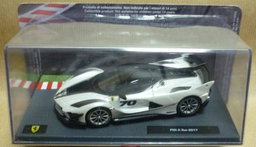 Ferrari FXX K EVO No.70 2017  white-met/carbon 1:43 Ferrari-Bburago NEW+boxed *5963 instant wheels