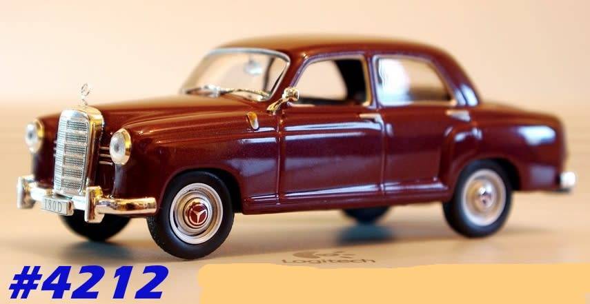 Mercedes-Benz 180 D `Ponton` (W120) 1954 maroon 1/43 IXO NEW+boxed  #4212 instant wheels