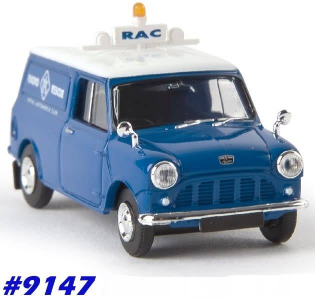 Austin Mini Van RAC Radio Rescue 1975 blue 1/87 Brekina NEW+boxed  #9147 instant wheels