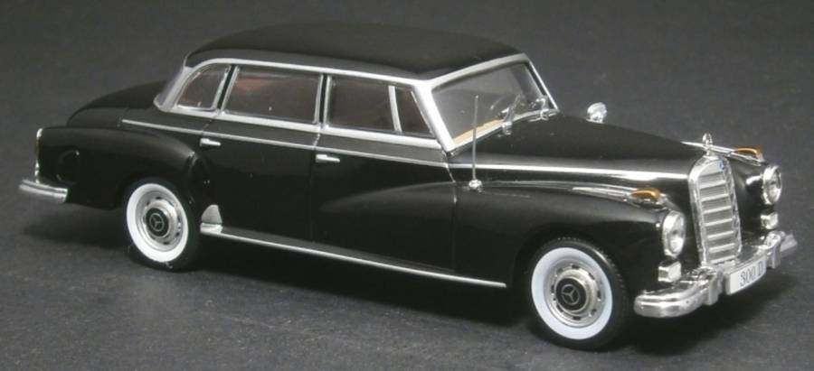 Mercedes-Benz 300d `Adenauer` W189 1957 black 1/43 IXO NEW+boxed #6054 instant wheels