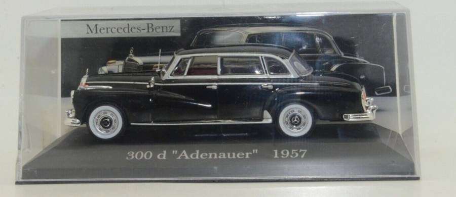 Mercedes-Benz 300d `Adenauer` W189 1957 black 1/43 IXO NEW+boxed #6054 instant wheels