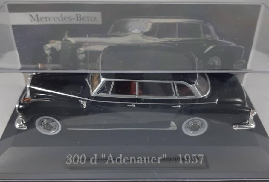 Mercedes-Benz 300d `Adenauer` W189 1957 black 1/43 IXO NEW+boxed #6054 instant wheels