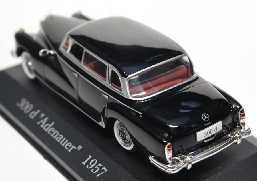 Mercedes-Benz 300d `Adenauer` W189 1957 black 1/43 IXO NEW+boxed #6054 instant wheels