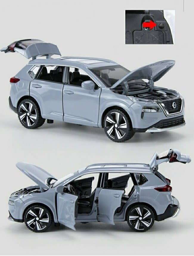 Nissan X-Trail SUV 2023 light grey 1/32 Sinomodel Hojoy NEW+safety-boxed #3214 instant wheels