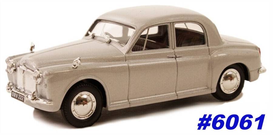 Rover 90 Saloon 1956 silver 1/43 Cararama-OxfordDiecast NEW+boxed #6061 instant wheels
