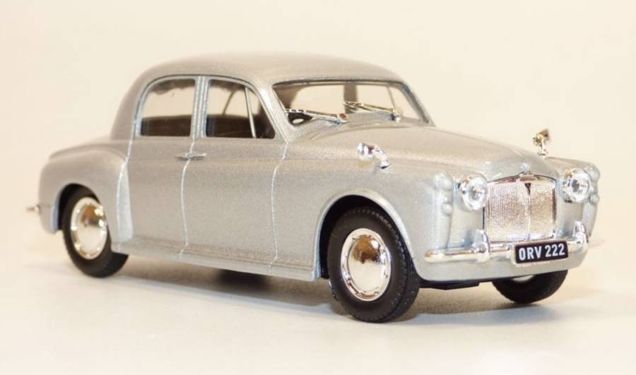 Rover 90 Saloon 1956 silver 1/43 Cararama-OxfordDiecast NEW+boxed #6061 instant wheels
