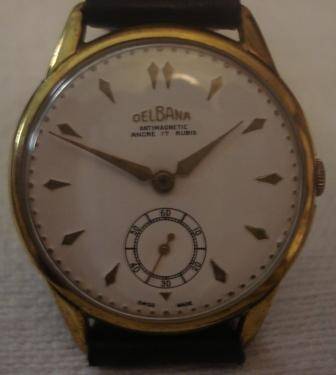 Vintage Swiss mens watch Delbana in great working condition
