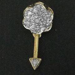 10 KT SOLID GOLD AND DIAMOND PENDANT