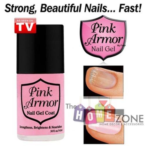 Pink Armor Nail Gel strengthens restores makes nail healthy