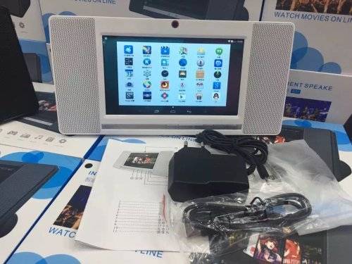 WiFi Intelligent Bluetooth 4.0 Wireless Tablet Speaker 7'Display Android 4.4 With Front Camera 2MP