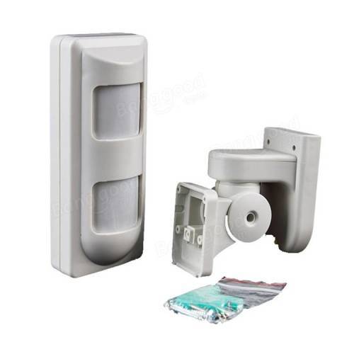 Dual PIR Wired Motion Detector Outdoor Security Beam CO-823