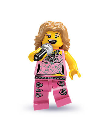 Lego minifigures series 2- Pop star. VERY RARE!