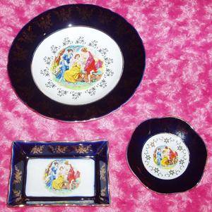 A NICE SET OF CZECH REPUBLIC HANDMADE FINE   PORCELAIN SINCE 1792   (LEMOGES LIKE )ORIGINAL COBALT