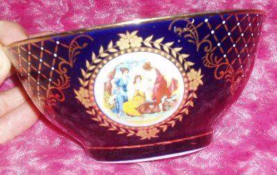 A NICE FINE 6 X PORCELAIN BOWLS XXL XINXINGLIAN CERAMICS (LEMOGES LIKE )