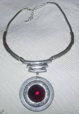 GORGEUS TIBETAN  SILVER NECKLACE ( EGYPTION -LOOK