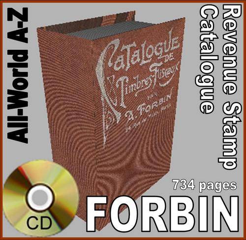 Forbin CATALOGUE DE TIMBRES FISCAUX A-Z 734pages
