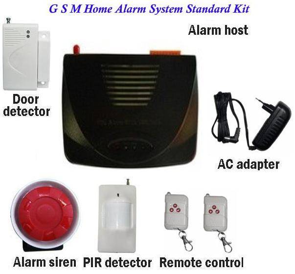 16 wireless & 5 wired Zone GSM alarm system kit with sms alert & auto dialer