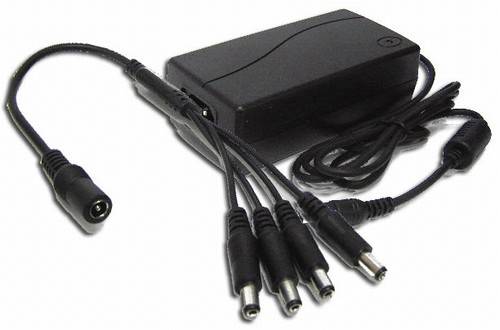 12V 5A 60W Switching Power Supply with 4 DC connectors for CCTV