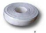 White Powerax copper/aluminum Video+Power 2in1 Cable for CCTV  ( 100m roll )