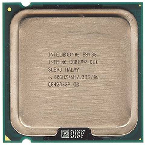 Intel® Core¿2 Duo Processor E8400  (6M Cache, 3.00 GHz, 1333 MHz FSB)