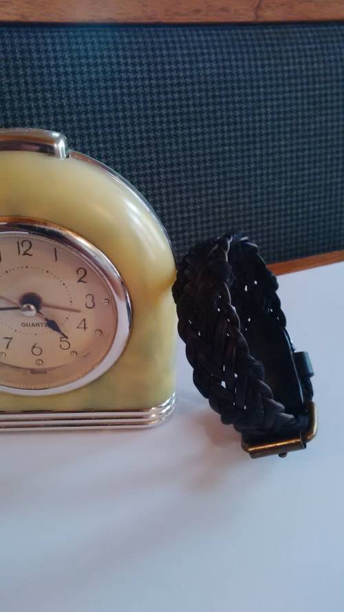 Ladies Cool & Funky Platted Style Leather Wrist Band