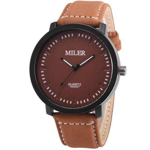 Mens Cool   MILER   Sport Leather Band Watch