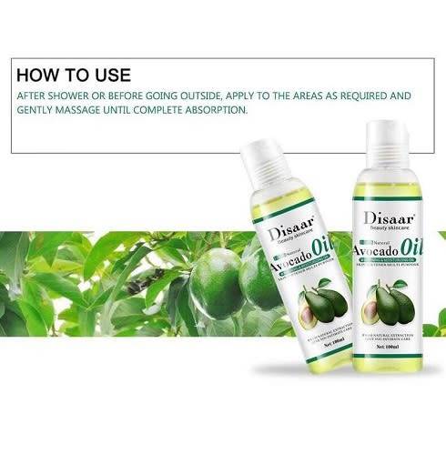 DISAAR Full Body Natural Skin &  Deep Scar Tissue Healing , Repair & Moisturizing Avocado Oil