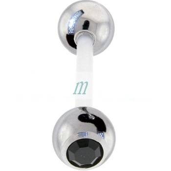 Cool and Sexy Tongue or Nipple Ring ( Black )