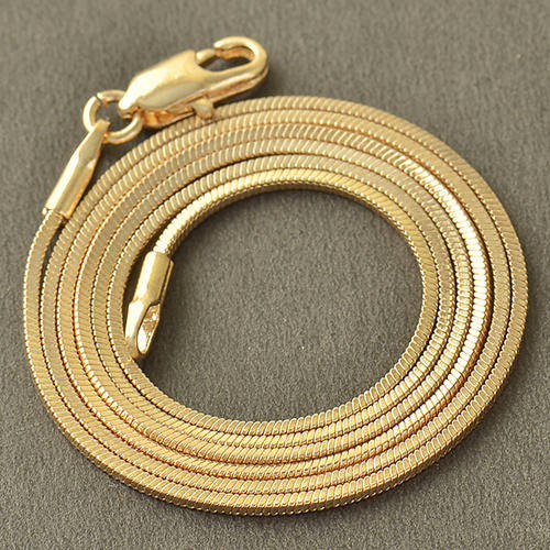 Mens Stunning & Elegant 9K Yellow Gold Filled Compact Link Chain  ( 50cm )