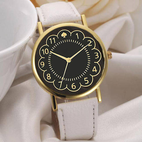 Ladies Elegant Leather Band Watch