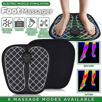 ELECTRIC PAIN and SORE MUSCLE RELIEVING EMS FOOT MASSAGER and MUSCLE STIMULATOR