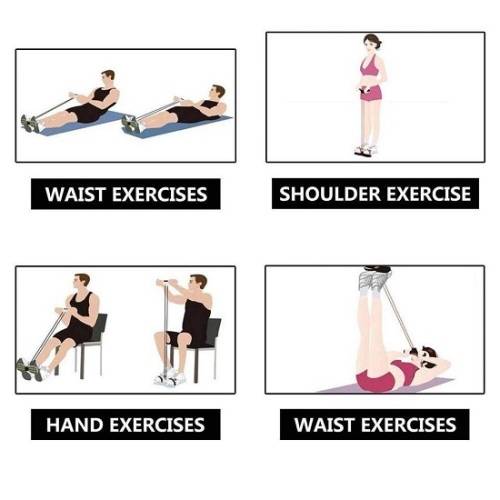 Pedal Puller Resistance Band Full Body Trimmer and Core Strengthner Machine