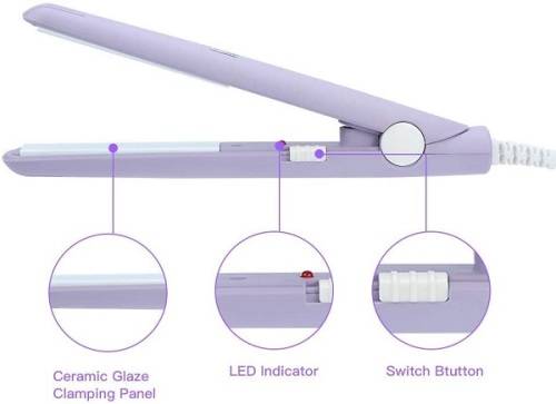 Portable Ceramic Travelling and Home Mini Hair Styling Hair Straightener Flat Iron