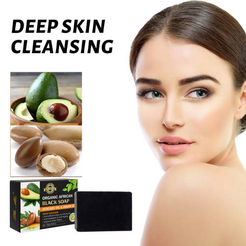African Organic Skin Detox & Skin Repair Soap with Argan Oil & Avocado