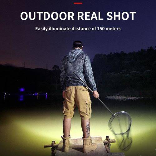 USB Rechargeable Super Bright & Powerful LED Waterproof 5 LED Indoor / Outdoor Headlamp