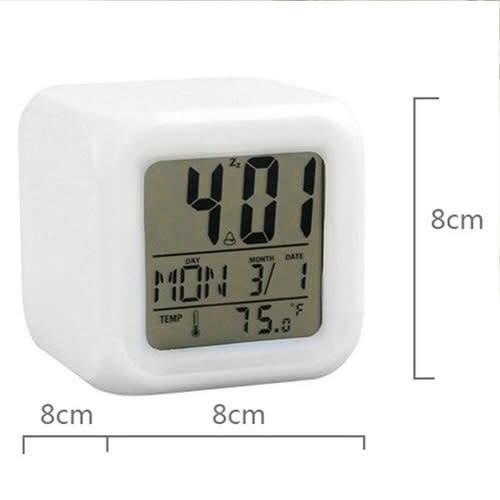 Super Cool Colour Changing Mood Digital Bedside / Tabletop / Desk or Home  Alarm Clock