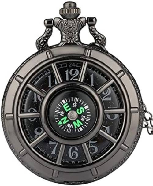 Stunning Steampunk Designer Case Compass Mechanical Pocket Watch