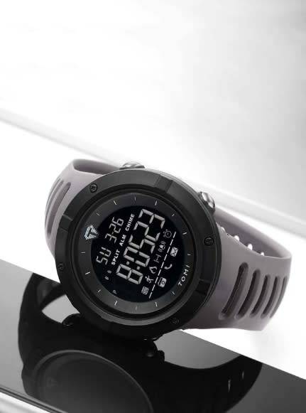 Mens Eyecatching & Rugged  TOMI  Ribbed Design Sport Watch