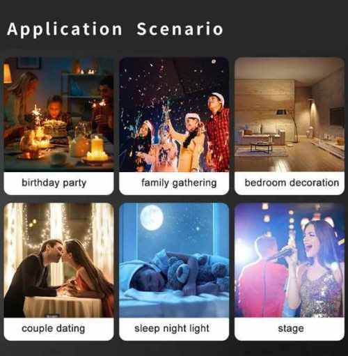 Stunning Rotating LED Mini Magic Ball Sky & Star Projection Atmosphere Party Light