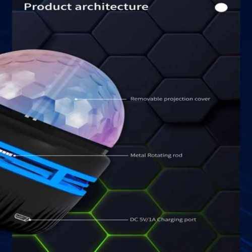 Stunning Rotating LED Mini Magic Ball Sky & Star Projection Atmosphere Party Light