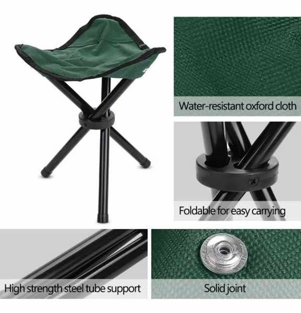 Brilliant Portable Travelling Tripod Folding Multipurpose Folding Stool / Chair