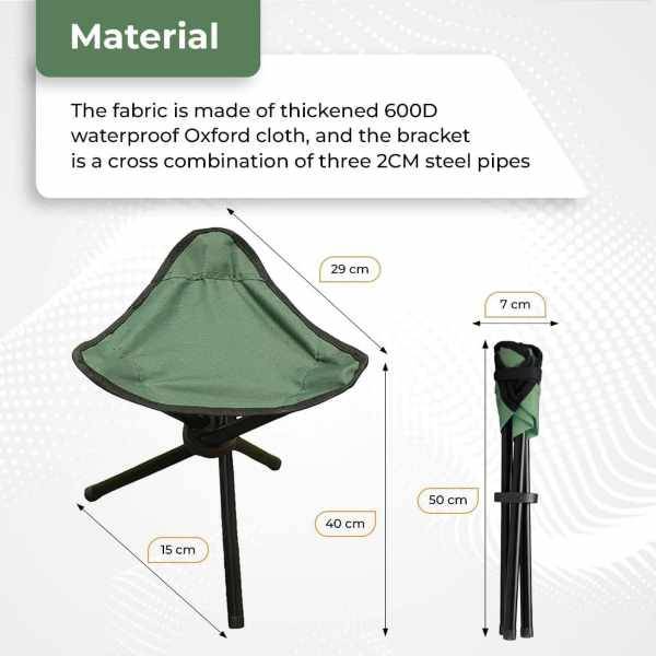Brilliant Portable Travelling Tripod Folding Multipurpose Folding Stool / Chair