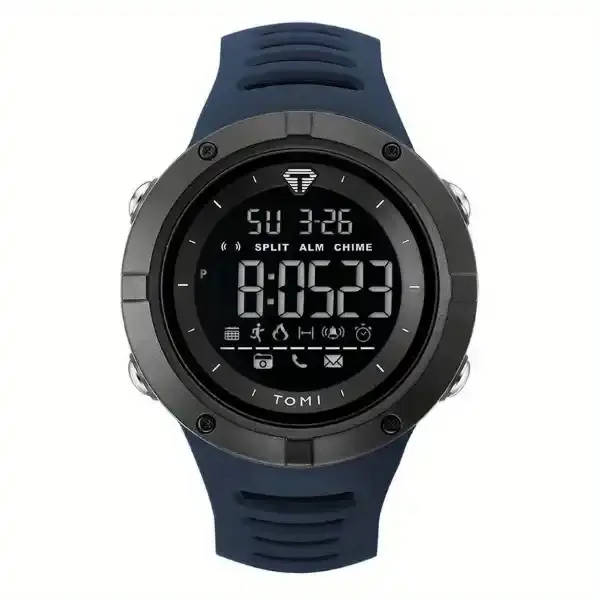 Mens Eyecatching & Rugged  TOMI  Ribbed Design Sport Watch