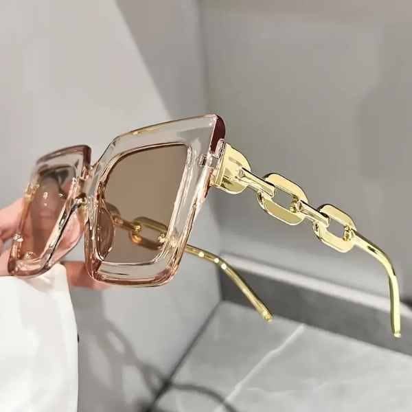 Ladies Stunning Oversized High Street Square Frame Sunglasses